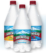 Arrowhead Sparkling Water only $0.25 each at Safeway